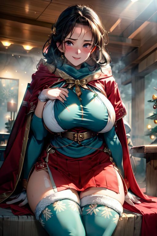 サンプル画像5:爆乳AIクリスマスビキニ1(AI出版) [d_337820]