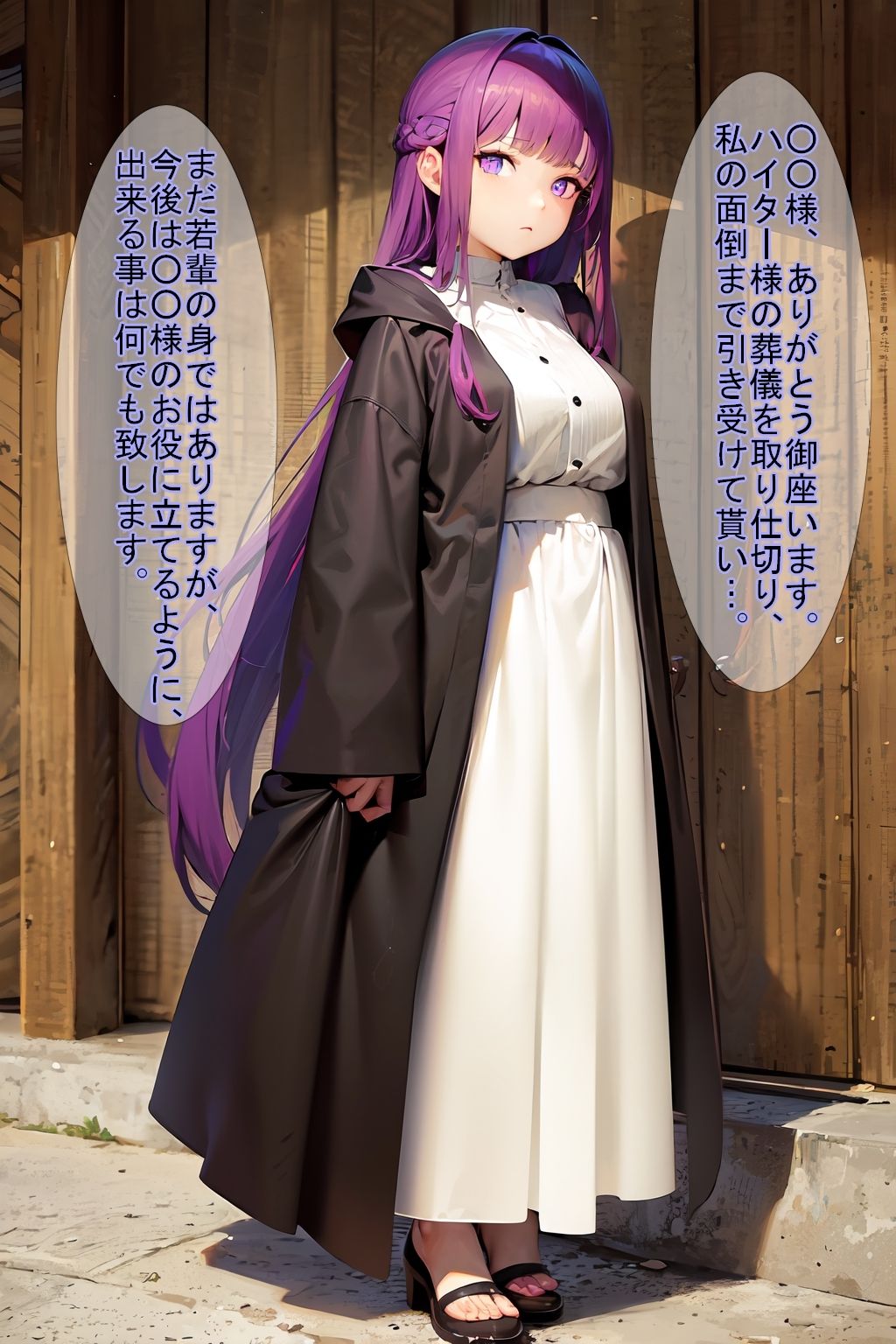 サンプル画像1:【もしもシリーズ vol.02】もし、貴方がフェ〇ンの師匠だったら？(魔術師プロトン2D) [d_337825]