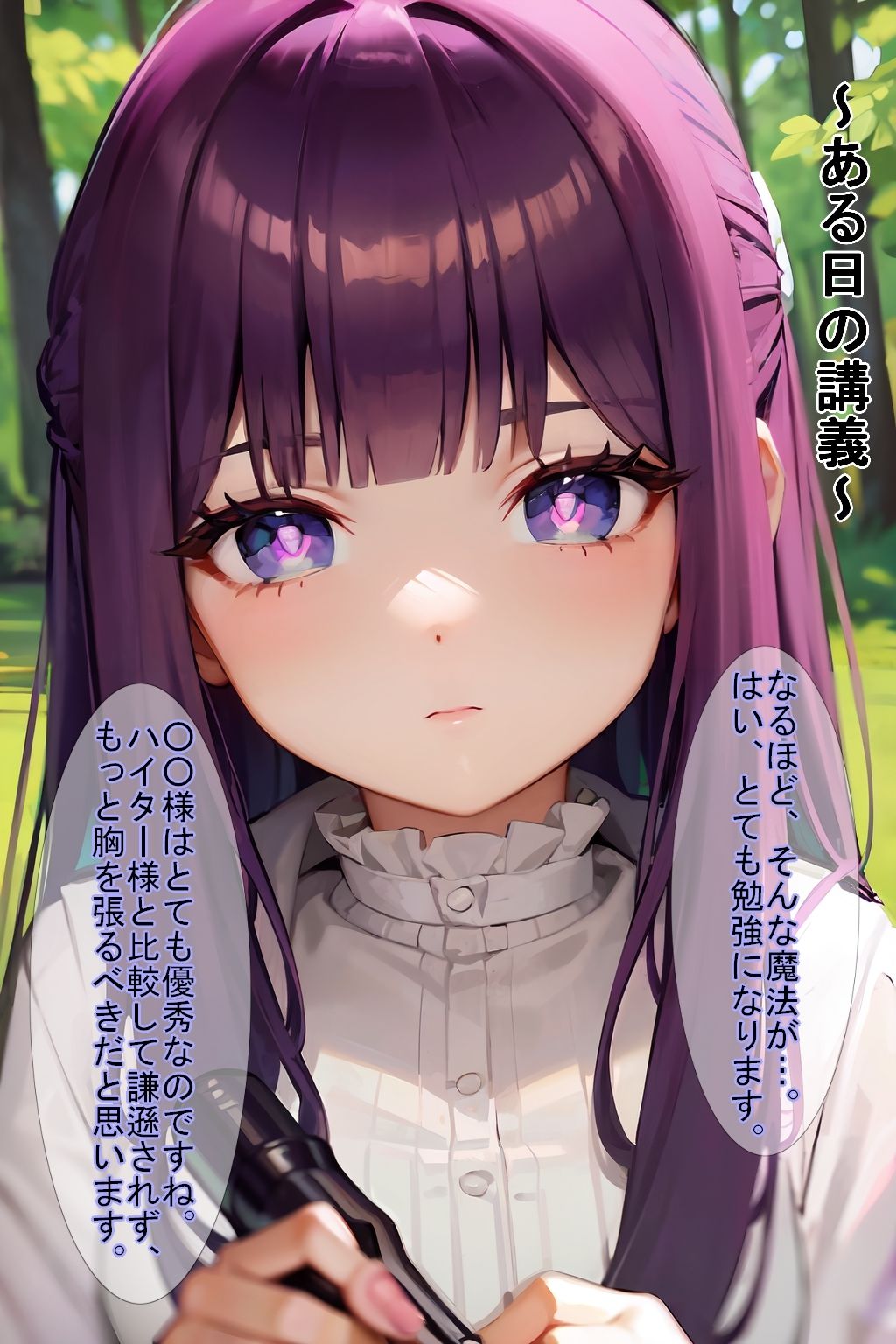 サンプル画像3:【もしもシリーズ vol.02】もし、貴方がフェ〇ンの師匠だったら？(魔術師プロトン2D) [d_337825]