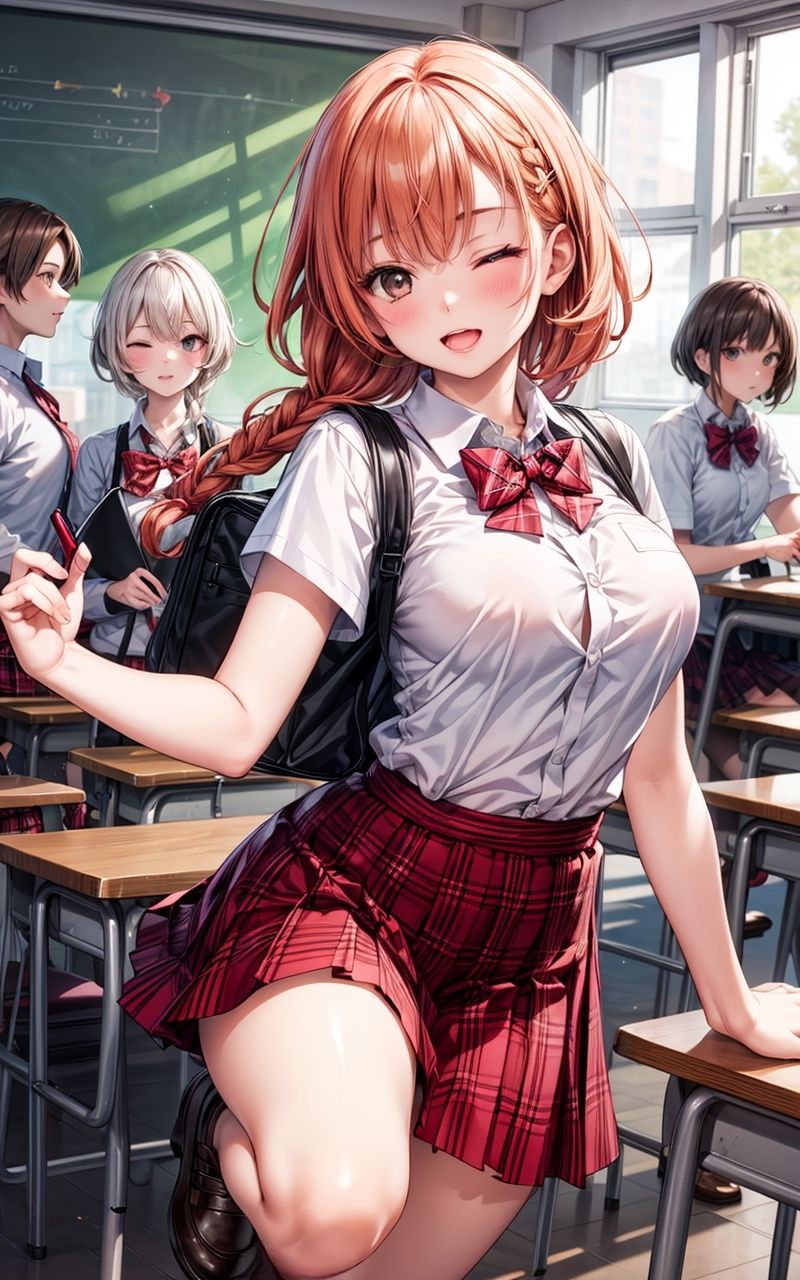 サンプル画像1:グラビア＆裏画像 JKアイドル 秋山まなつ(AIらぼんぬ) [d_337851]