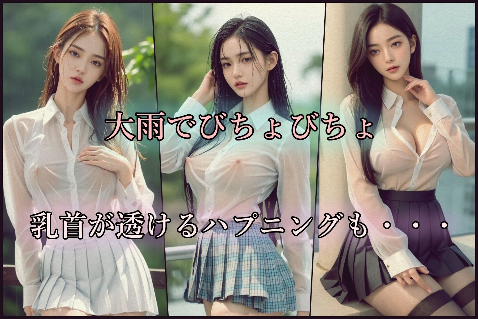 サンプル画像1:Rain(AI Library) [d_337856]