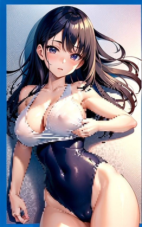 サンプル画像3:スク水女子 美少女図鑑(AIdoujin) [d_337859]