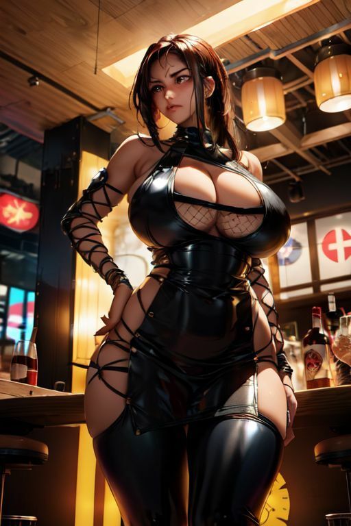 サンプル画像3:爆乳AIテカテカ衣装1(AI出版) [d_337997]