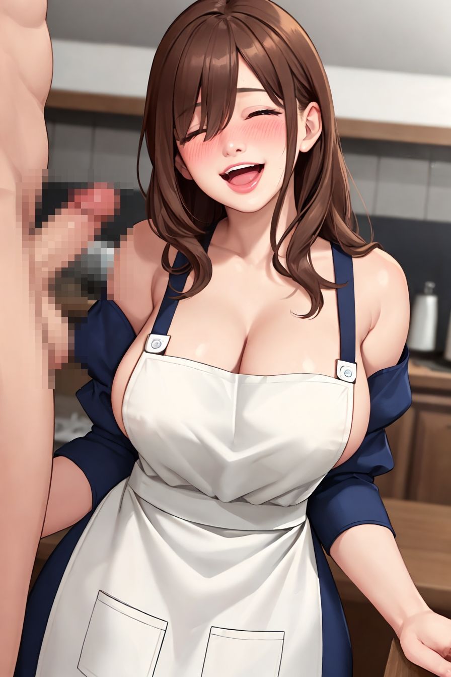 サンプル画像4:裸エプロン？新妻？不倫(とー3) [d_338258]