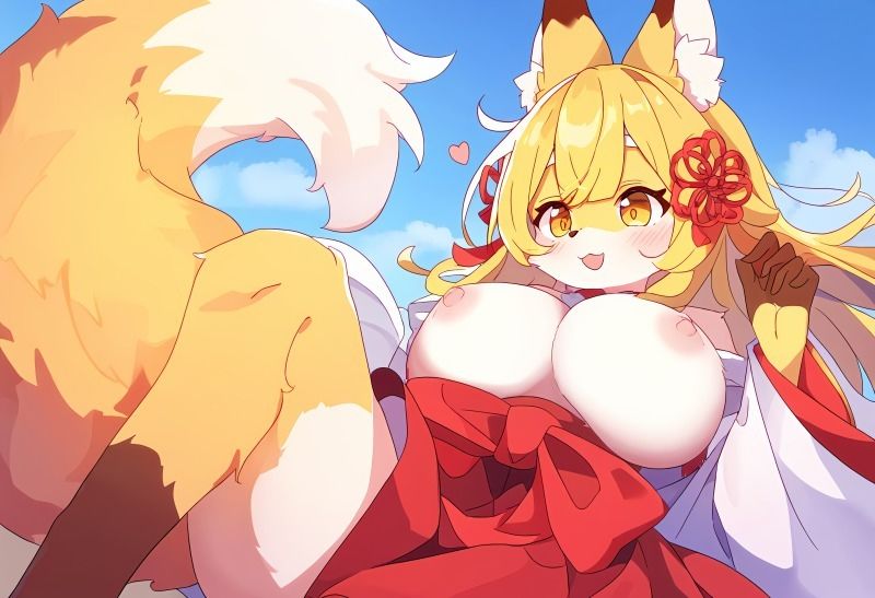 サンプル画像3:きつねの巫女さんとエッチな日常(おあげくらぶ) [d_338266]