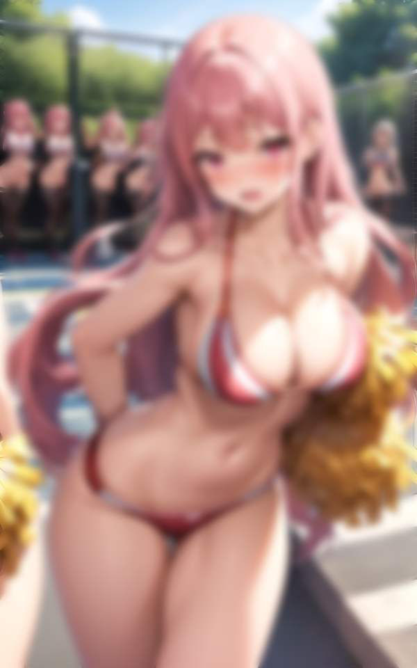 サンプル画像5:淫乱チア部 男1人入部 えっちで強引な女子達に囲まれるハーレム体験(pan-labo) [d_338294]