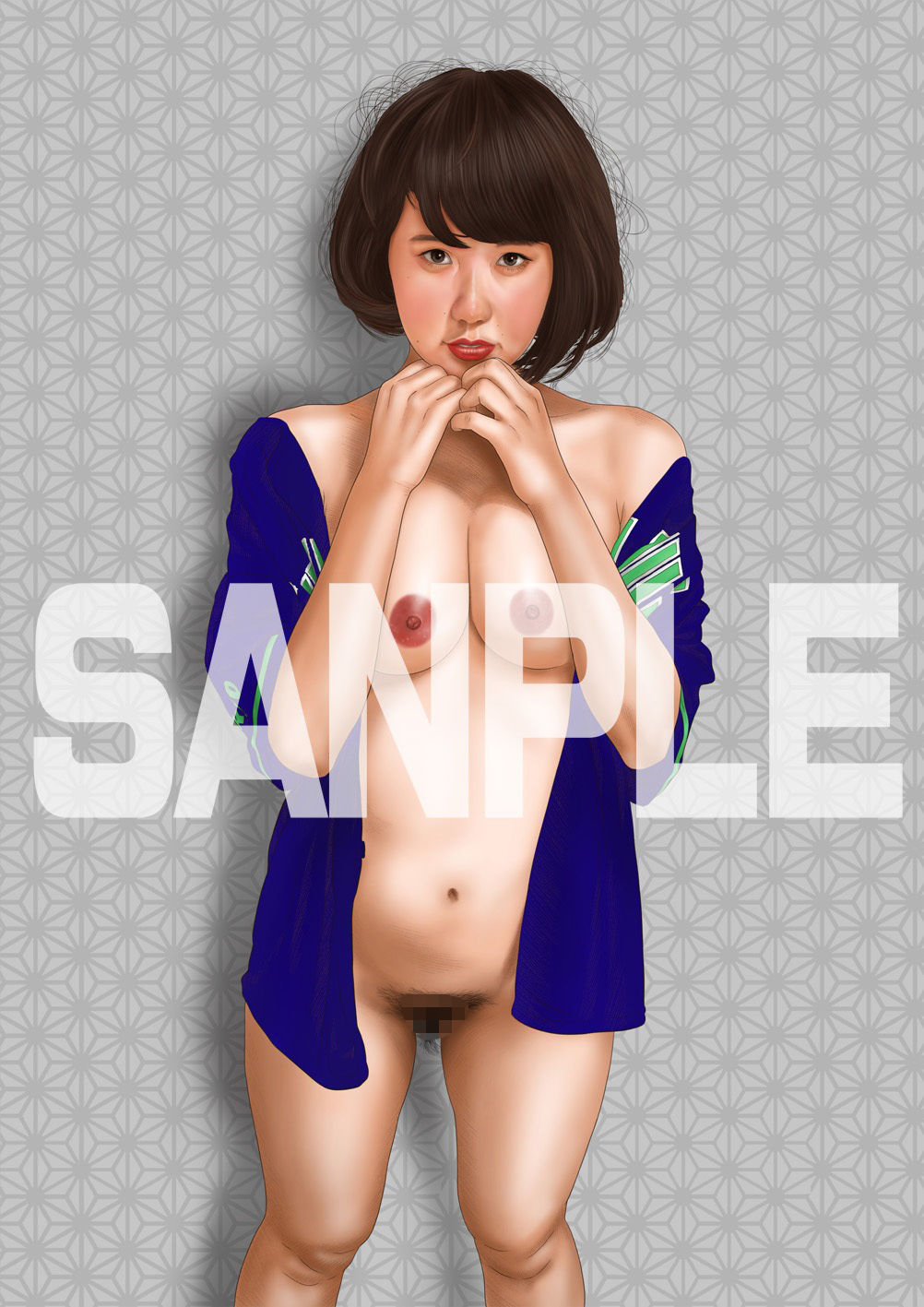 サンプル画像2:美少女羞恥、開脚、破廉恥図画集 vol.7(あんくカフェ) [d_338295]