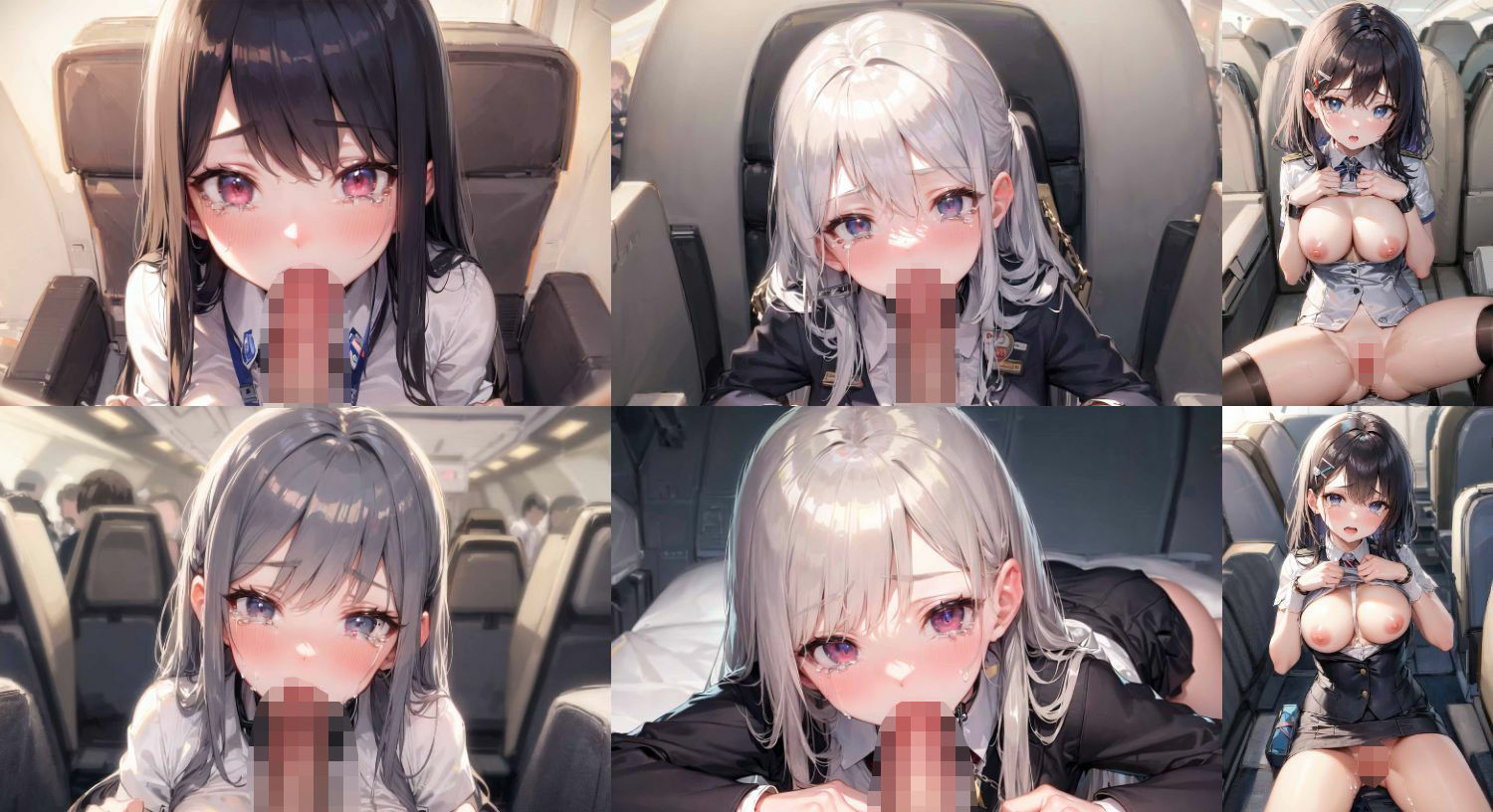 サンプル画像2:機内で監禁レ●プされた客室乗務員(すもぽん) [d_338346]