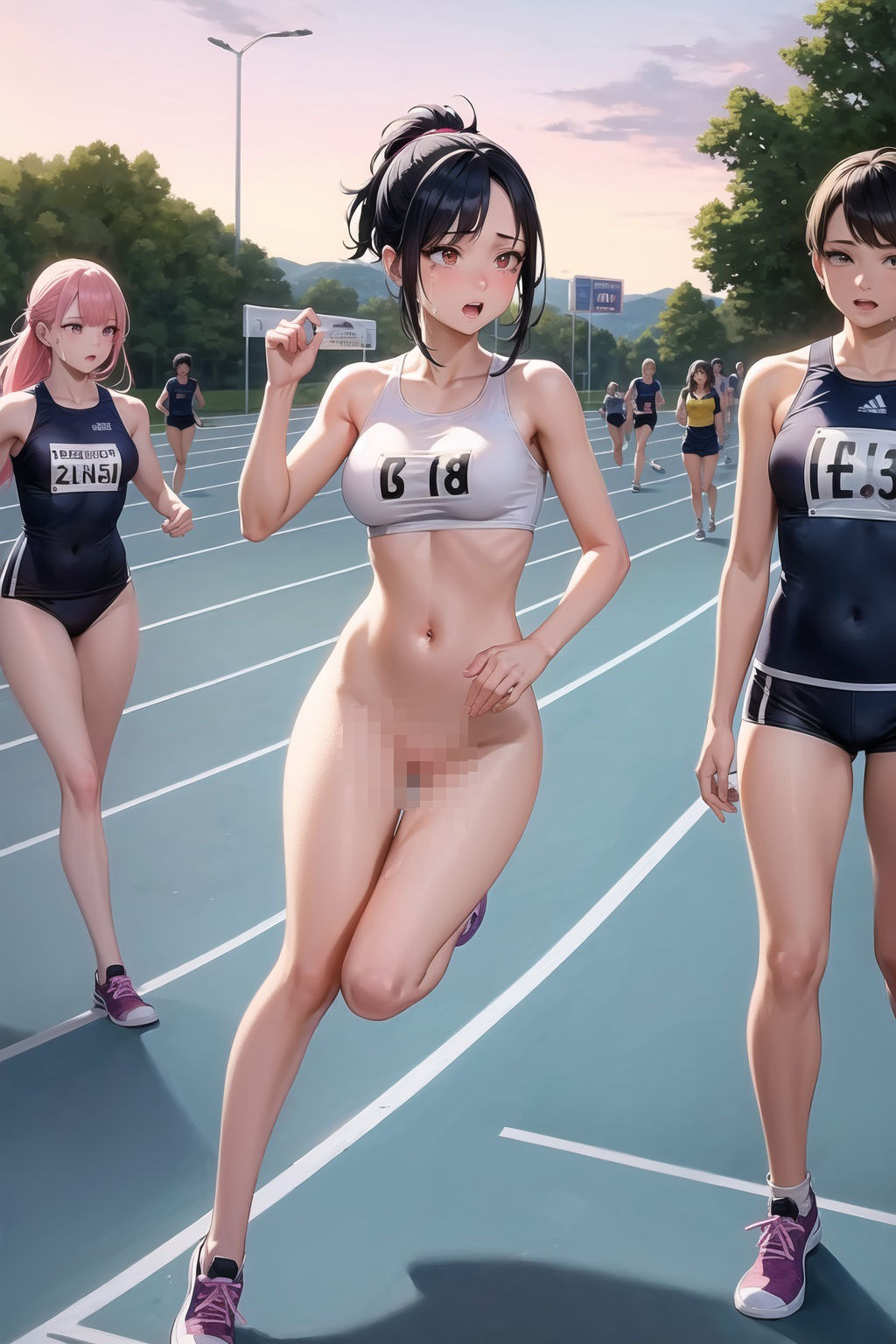 サンプル画像1:恥部を晒してミジメな思いをする女の子集【羞恥・屈辱・無様エロ】(AIイラスト屋ふたば) [d_338350]