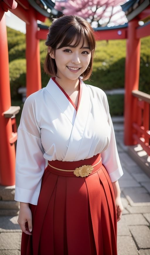 サンプル画像3:巨乳で清楚な巫女さんを剥いちゃいました！(ムチムチ堂本舗) [d_338370]