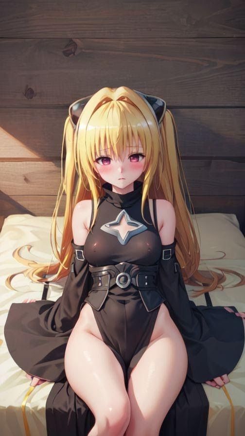 サンプル画像6:ToLOVE◯ 金色の◯みたいな女の子(縦軸と無花果) [d_338371]