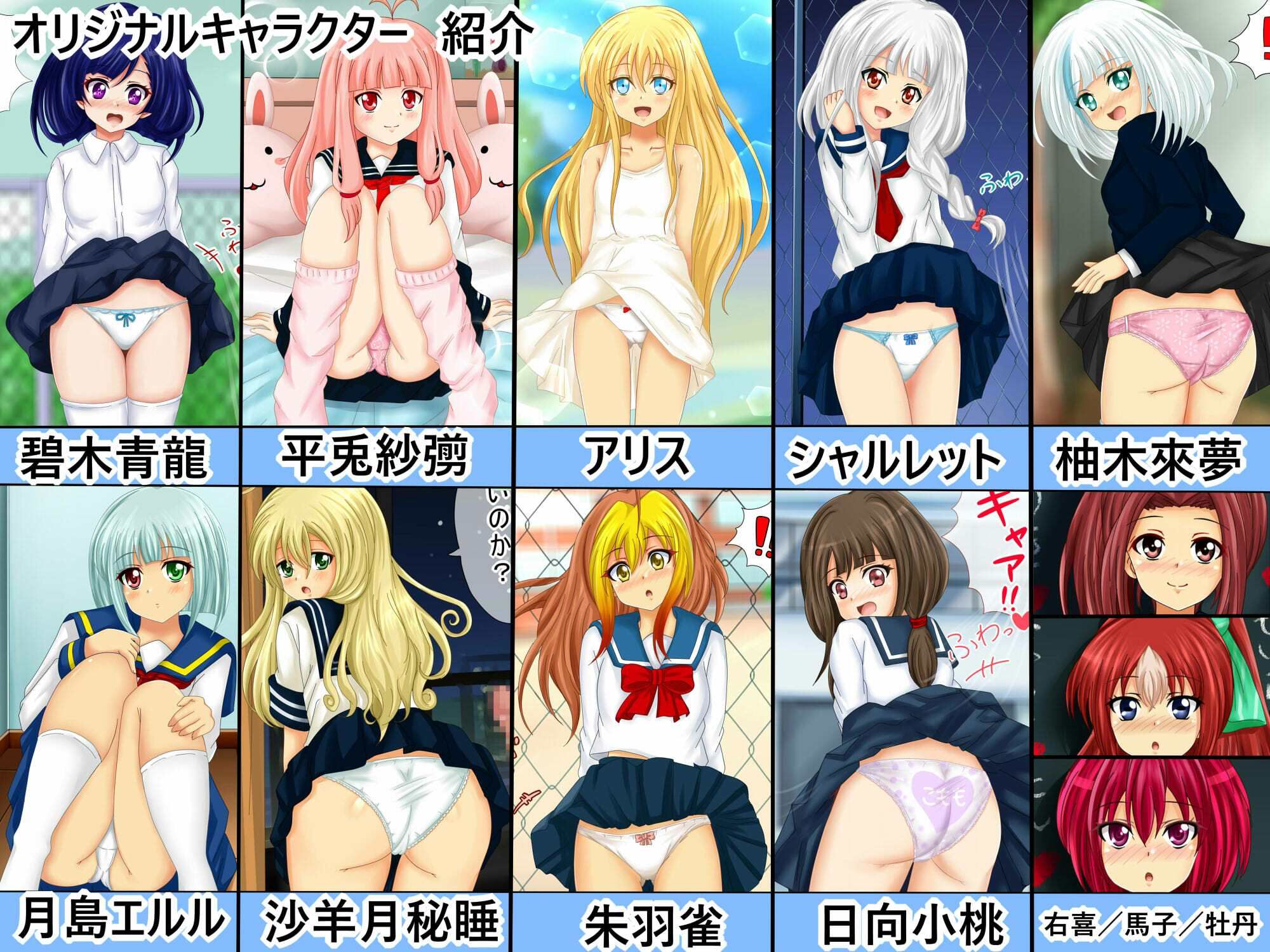 サンプル画像1:【フェチコレVol.10】美少女おパンツコレクション82（ぱんつ）(シグ子（黒羽）) [d_338446]