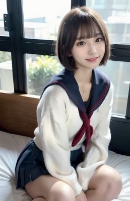 サンプル画像3:女子校生とパパ活デート(AIコスプレ美女) [d_338466]