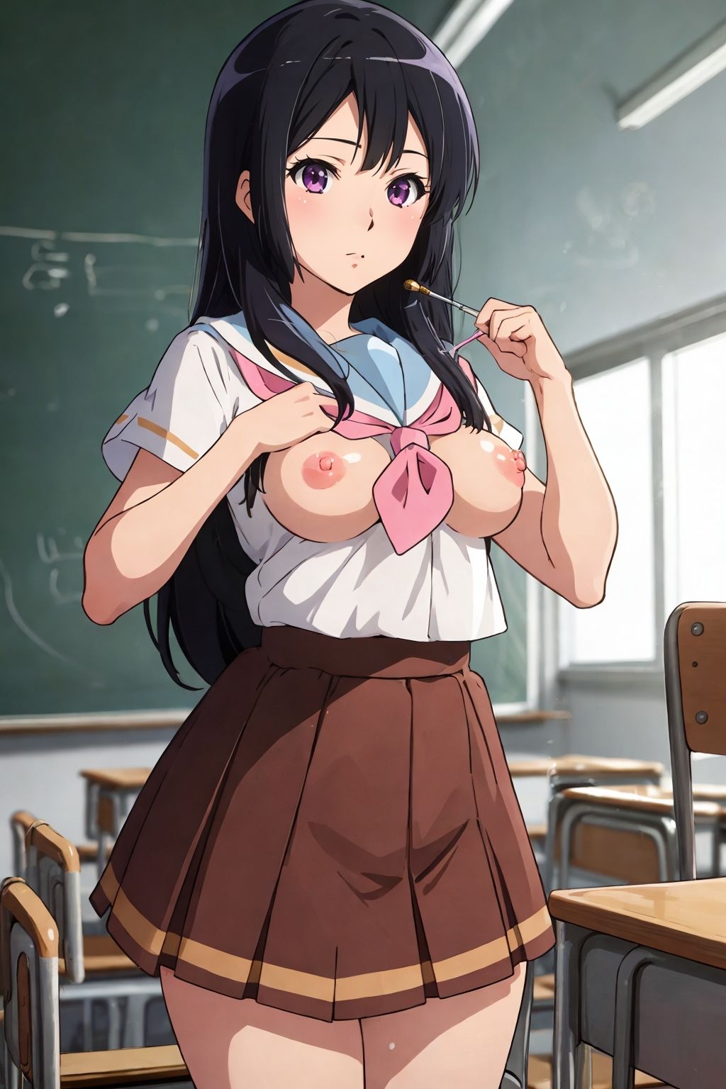 サンプル画像2:放課後居残りエッチ 高◯麗奈(スポーツパン) [d_338479]