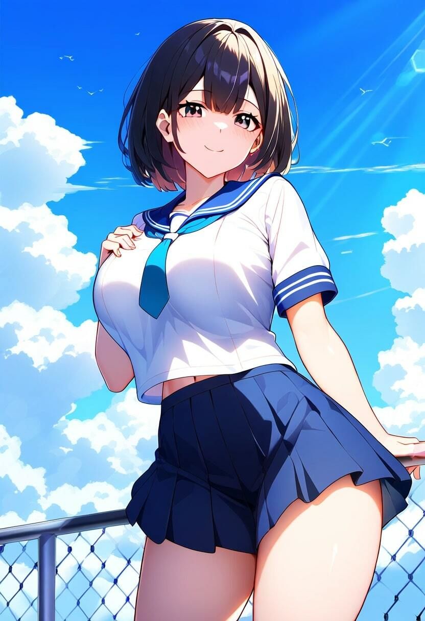 サンプル画像1:エロい巨乳JKと拘束プレイ！中出しレ●プでハメる！(9LAYERED) [d_338619]