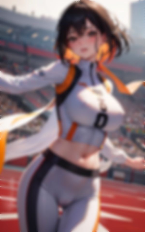 サンプル画像4:陸上競技中なんだけど…Hな目ですごい見られてる？(panpanyama1) [d_338633]