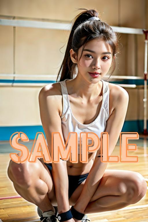 サンプル画像2:高身長スレンダーな女子バレー選手にセクハラトレーニング(三打弩夢) [d_338732]