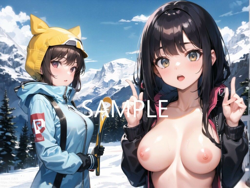 サンプル画像1:野外露出おっぱいチャレンジ ゲレンデ編(マスタリド) [d_338767]