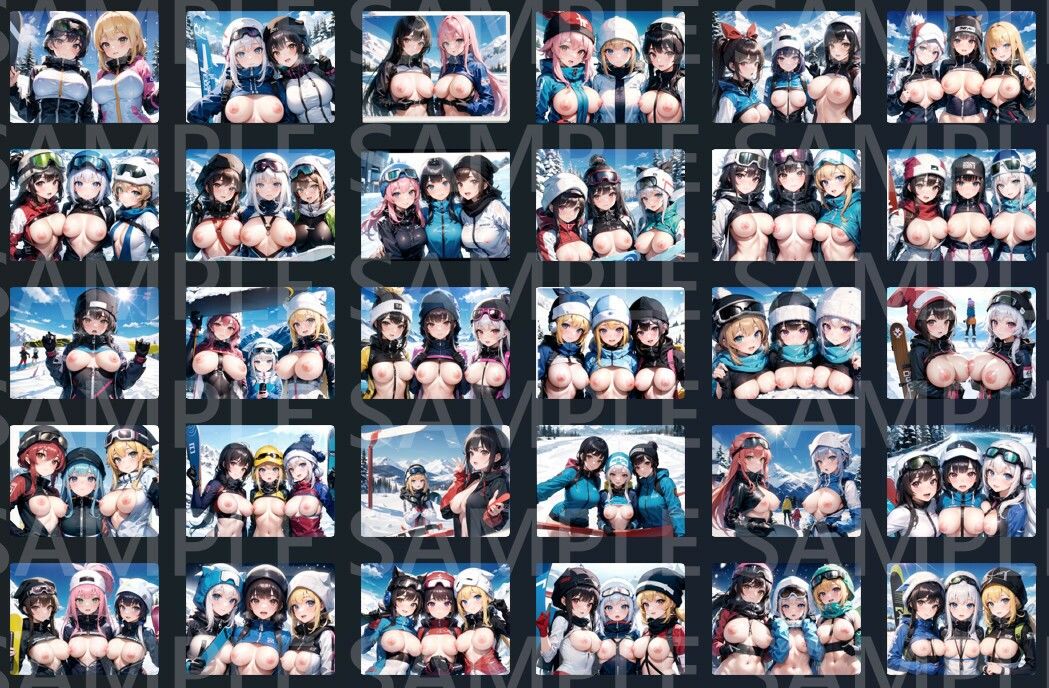 サンプル画像4:野外露出おっぱいチャレンジ ゲレンデ編(マスタリド) [d_338767]