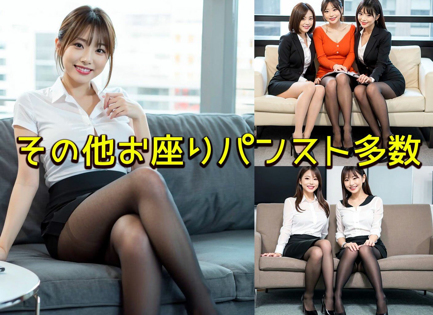 サンプル画像6:【OLパンストフェチマニア】オフィスレディの日常のチラリズム(リアル日替わりさん) [d_338884]