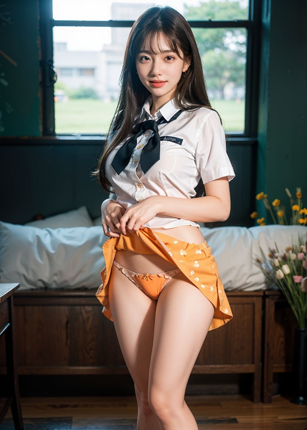 サンプル画像3:パンツ見せてくれる261人の超絶可愛い女子校生！vol.3 フェチAIグラビア写真集(るぅる) [d_338908]