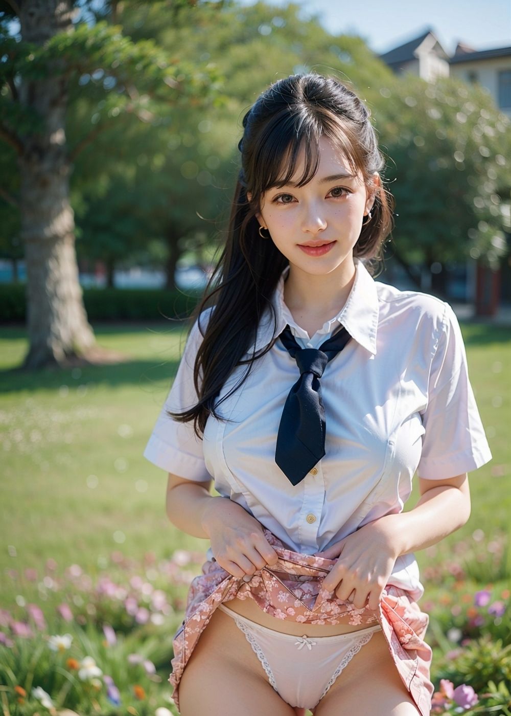 サンプル画像5:パンツ見せてくれる261人の超絶可愛い女子校生！vol.3 フェチAIグラビア写真集(るぅる) [d_338908]