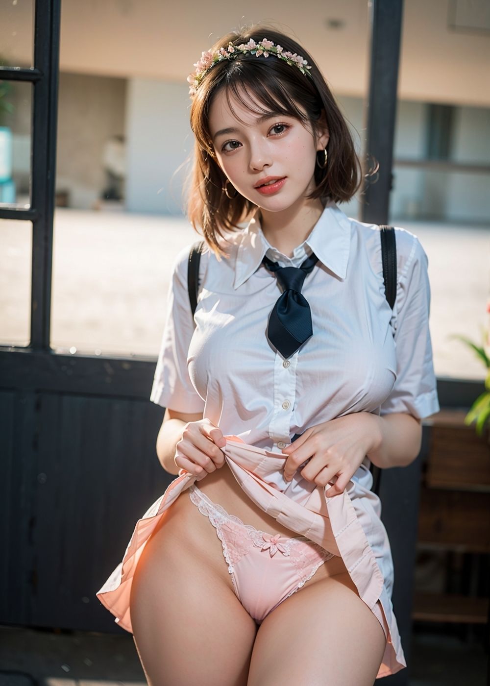 サンプル画像6:パンツ見せてくれる261人の超絶可愛い女子校生！vol.3 フェチAIグラビア写真集(るぅる) [d_338908]