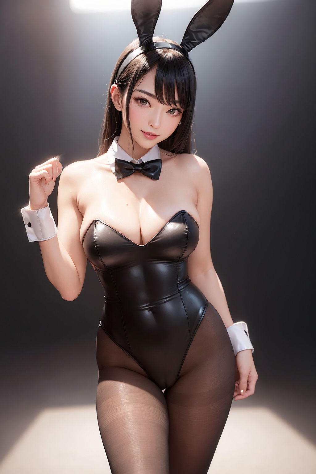 サンプル画像4:AI美女のバニーガール画像集(てんむPictures) [d_338917]