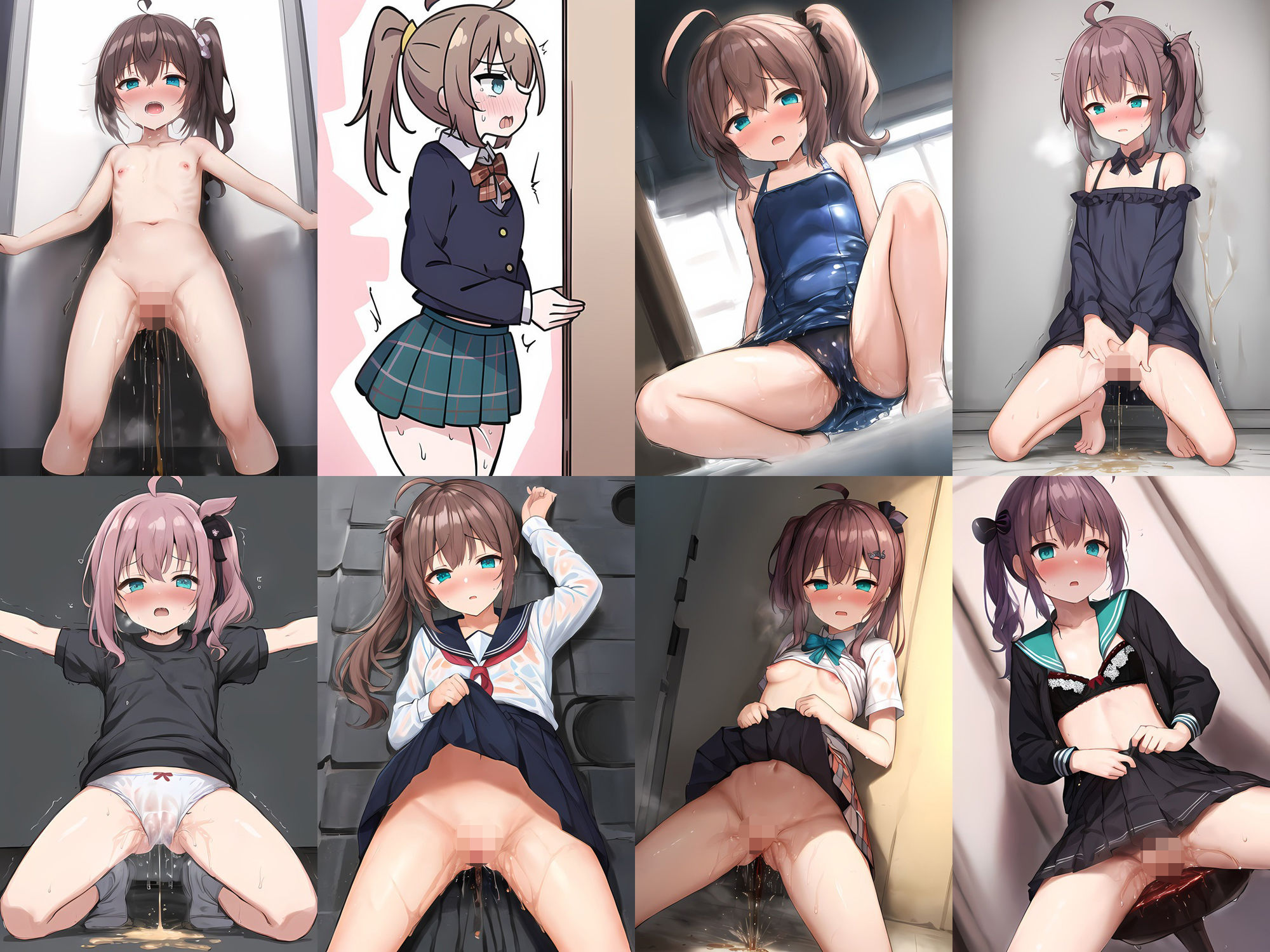 サンプル画像1:アイドルNM放尿HCG集124枚(あいそぼ（まとめ売り）) [d_339050]