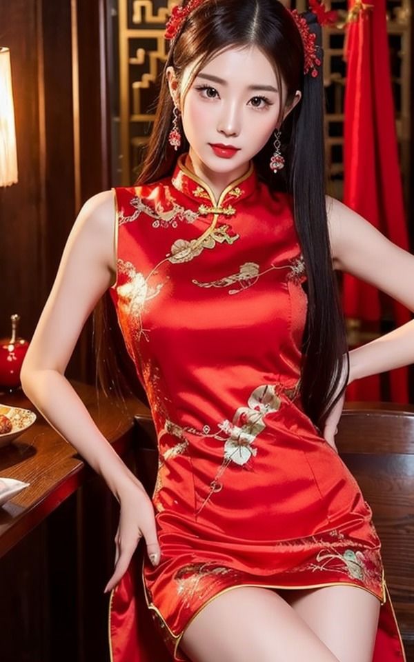 サンプル画像2:セクシーチャイナ服集 赤編(Jmeng) [d_339079]