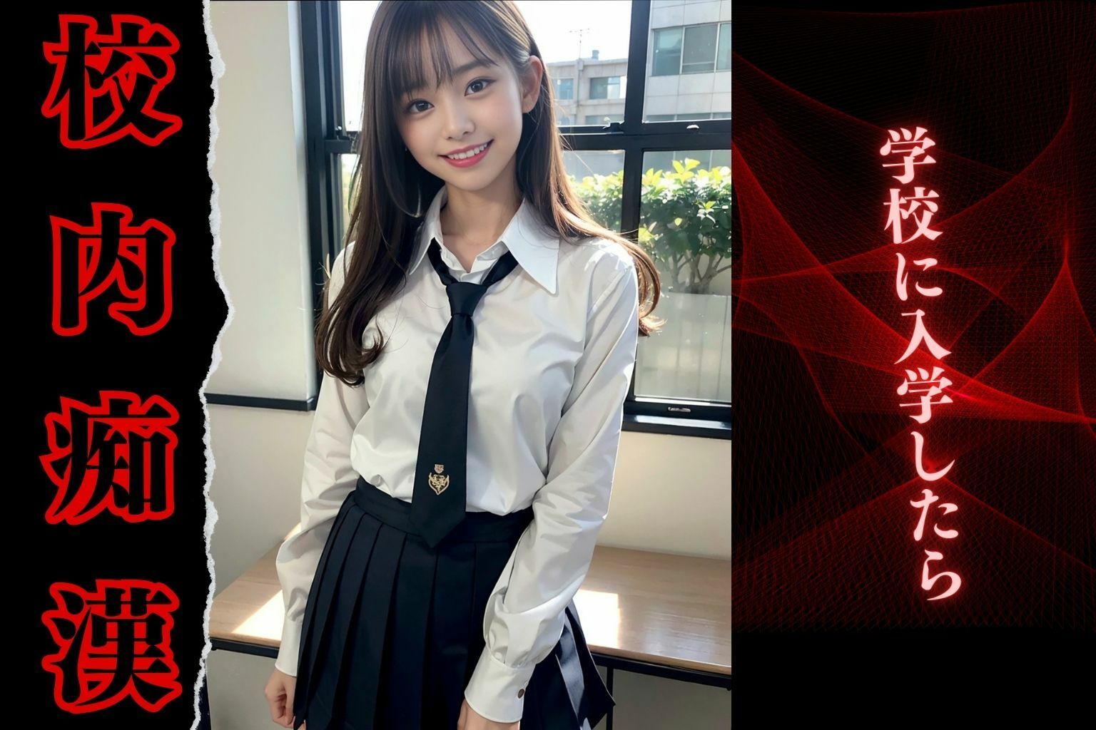 サンプル画像2:校内痴●(女子○生AI画像) [d_339107]