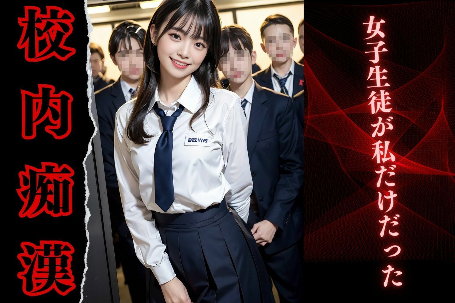 サンプル画像3:校内痴●(女子○生AI画像) [d_339107]