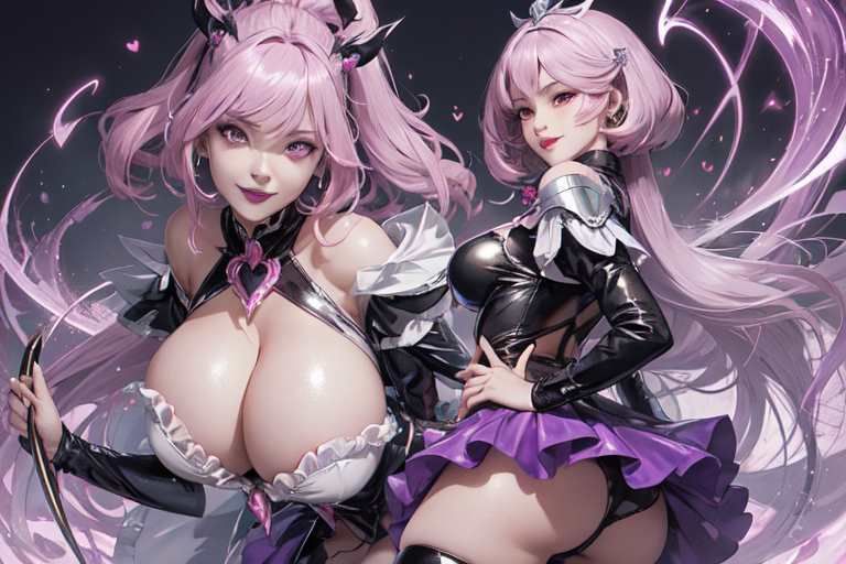 サンプル画像1:【微エロ】フェチコレVol.2 漆黒衣装に身を包む熟女ハイレグ魔法少女イラスト集(満点星) [d_339109]