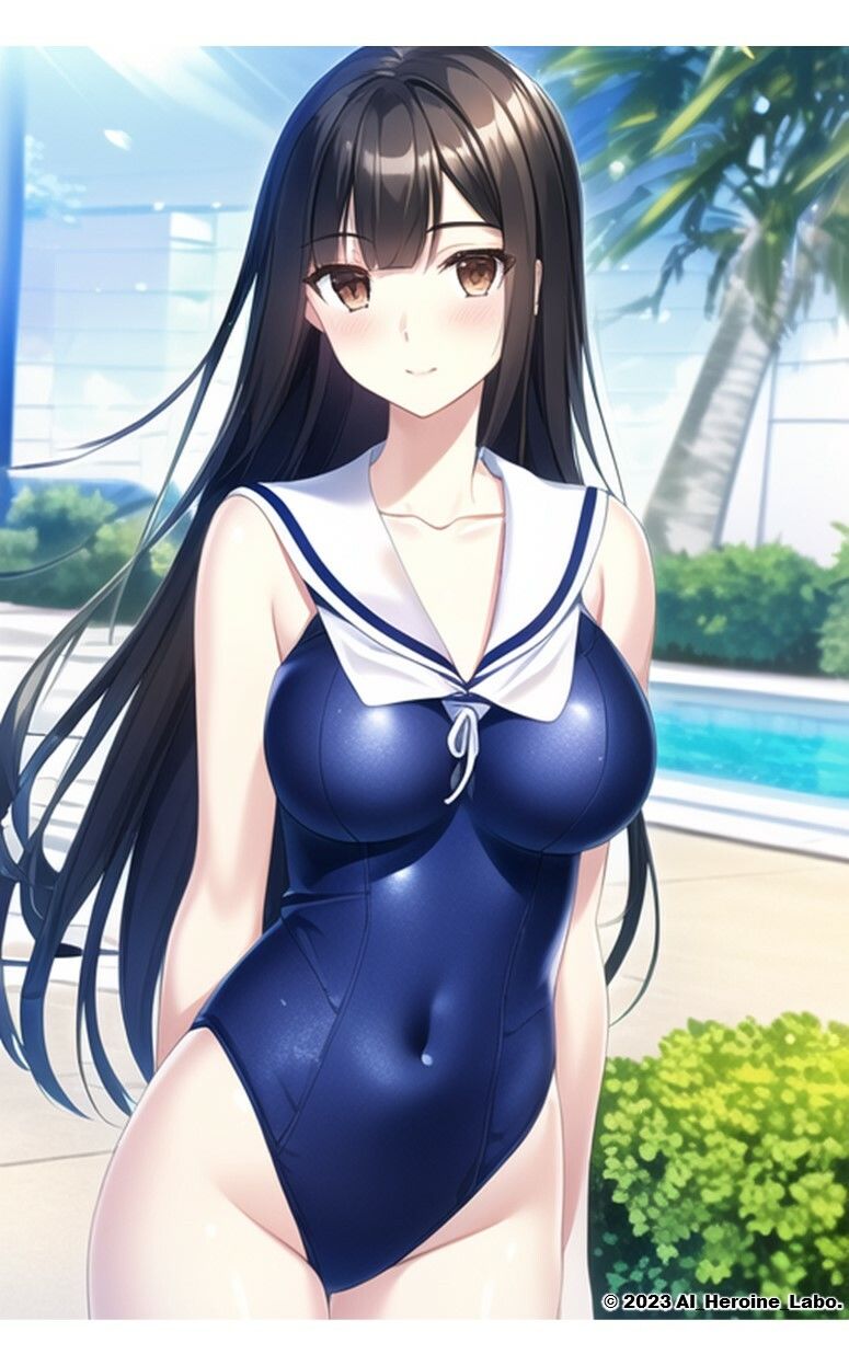 サンプル画像5:1つの呪文で生み出された100人のAI妄想美少女【20歳のコスプレ・スク水セーラー編】(AIヒロイン研究会) [d_339179]