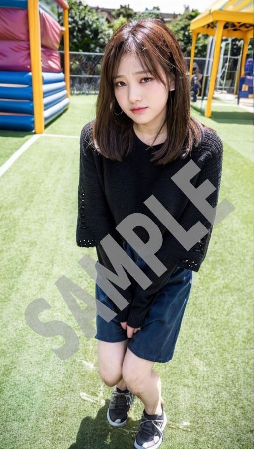 サンプル画像1:おしがま写真集 人妻達の失禁 子連れママ編 VOL.1(AI人妻図鑑) [d_339202]