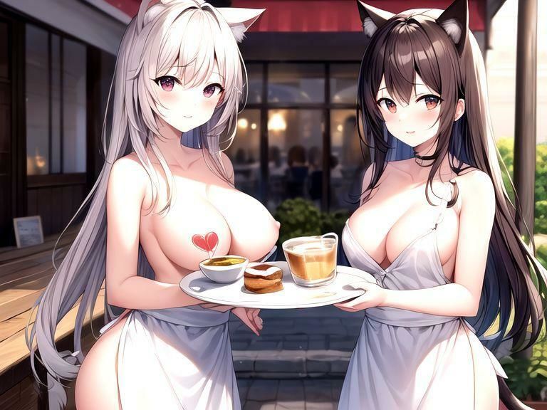 サンプル画像1:Hな恰好のウェイトレスしかいないカフェ＆バー ネコの日編(VIXEN) [d_339451]