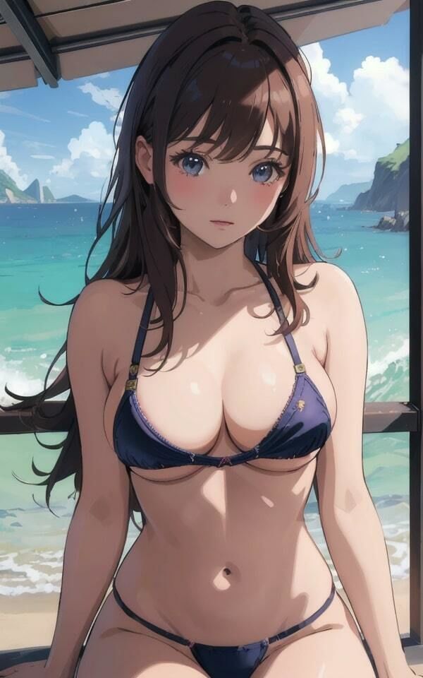 サンプル画像1:ロングヘア美女 水着で誘惑 65人収録(妄想性癖) [d_339455]