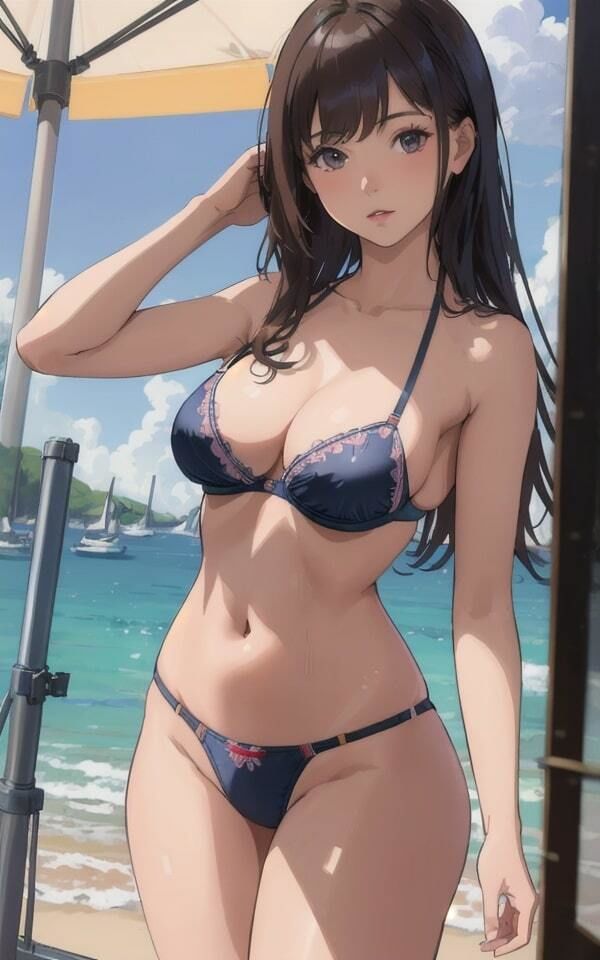 サンプル画像3:ロングヘア美女 水着で誘惑 65人収録(妄想性癖) [d_339455]