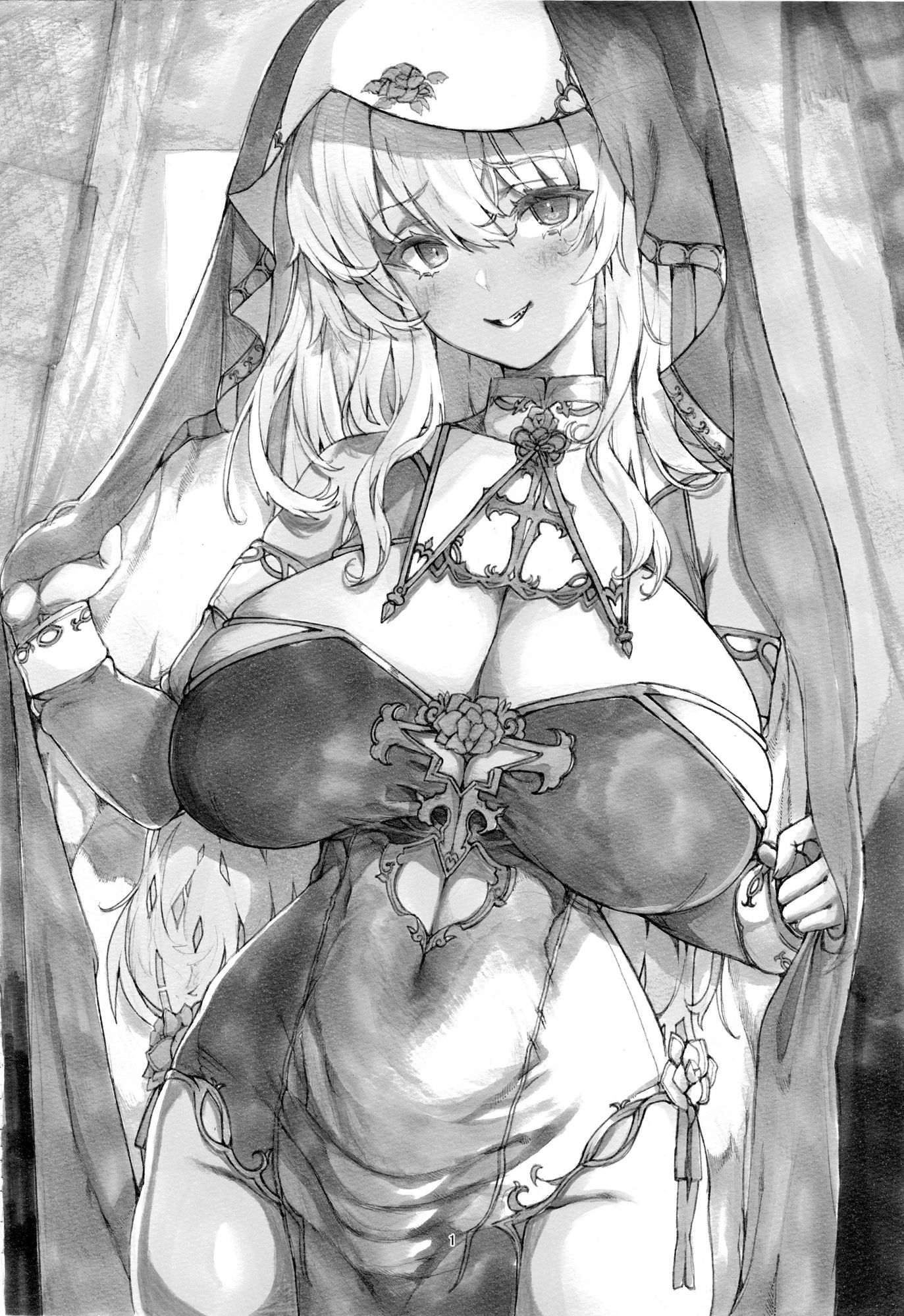 サンプル画像3:どすけべ聖女イラスト集(さぶちゃんず) [d_339487]