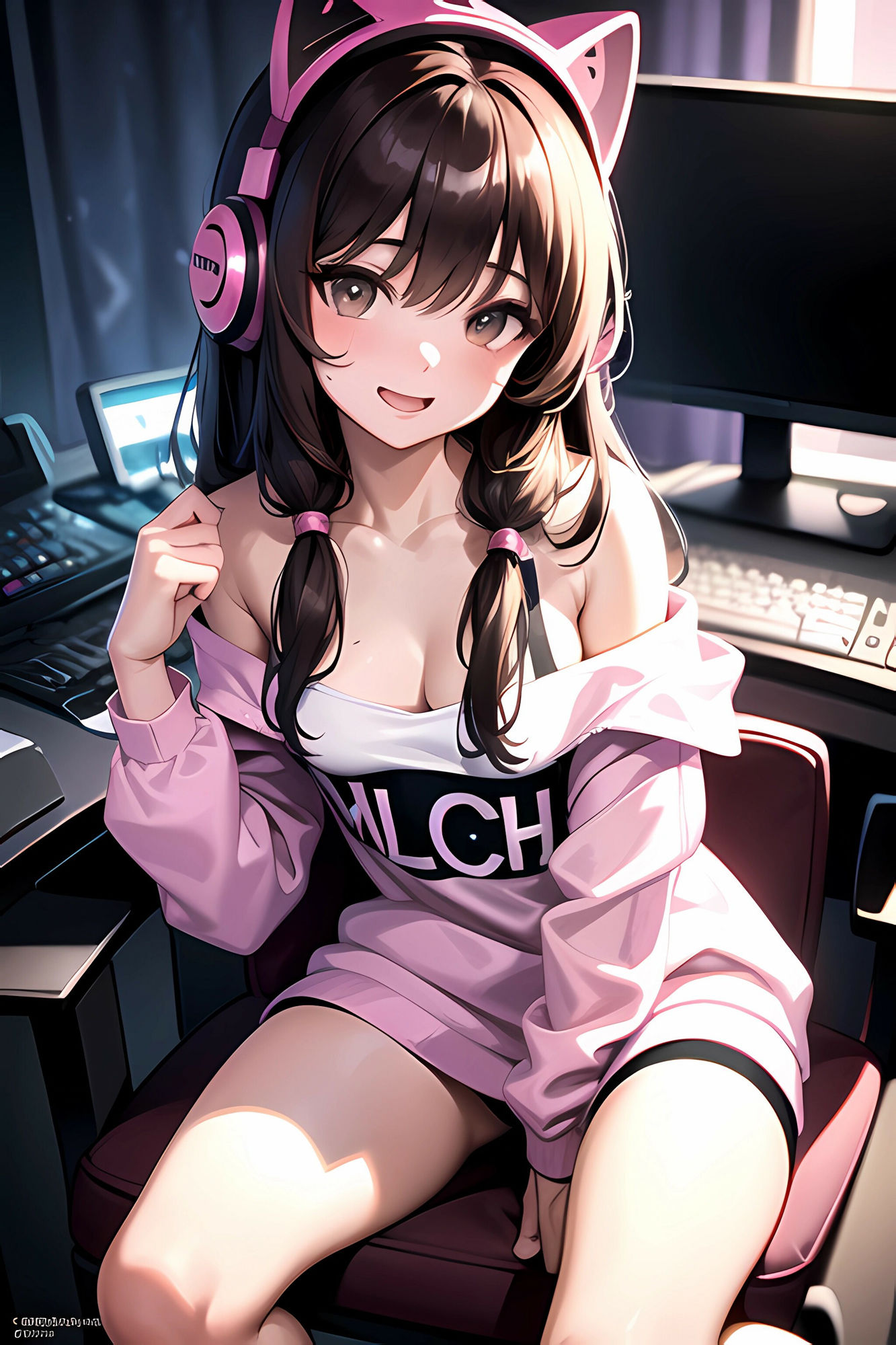 サンプル画像1:【茶髪ゲーマー女子校生】緊縛拘束され強●高圧中出し(AIザッハトルテ) [d_339490]