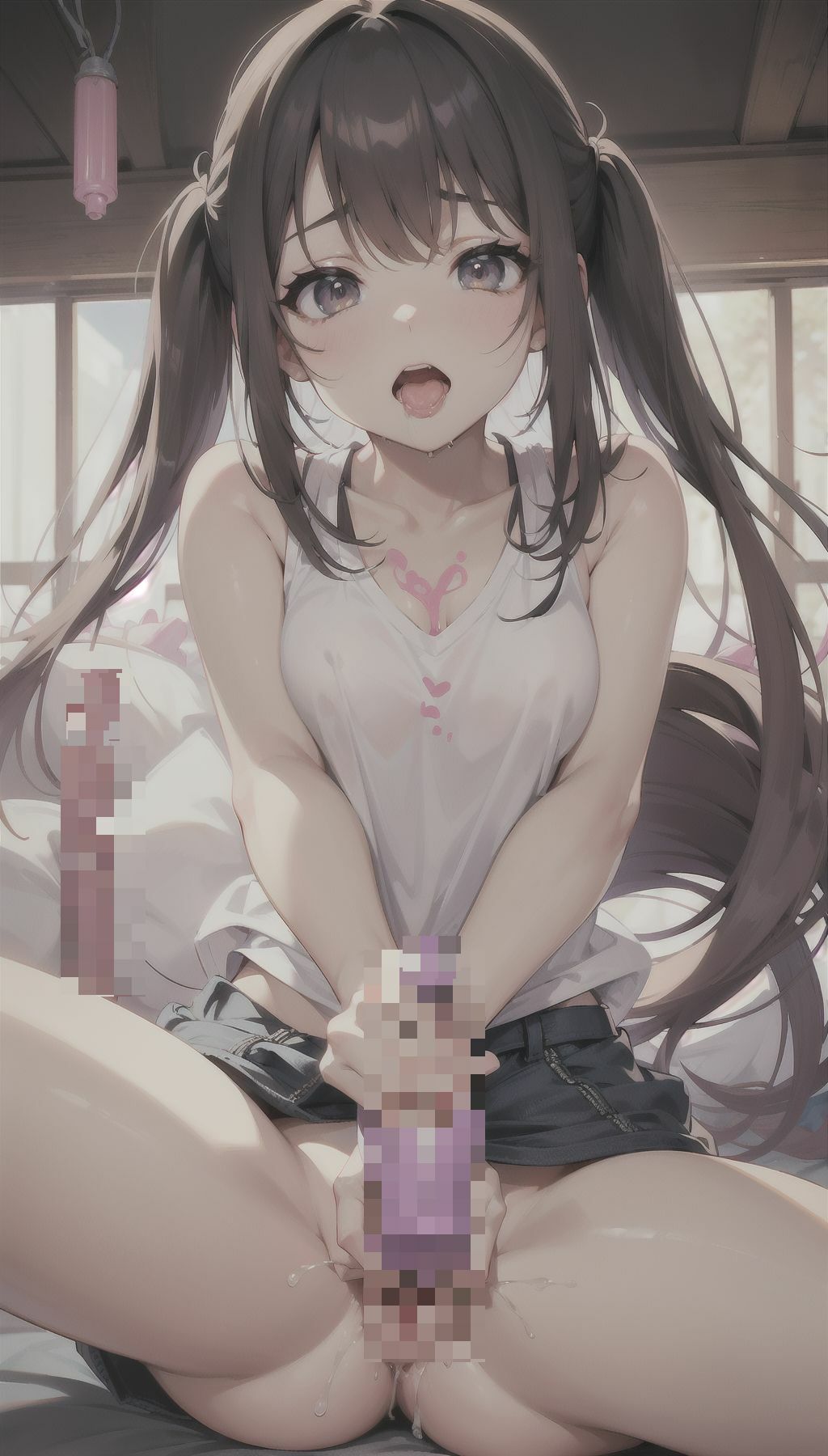 サンプル画像4:美女達の着衣オナニー20(AI爆美女エロ写真集) [d_339557]