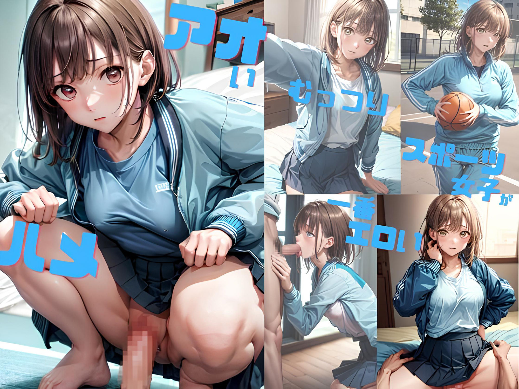 サンプル画像1:アオいハメ むっつりスポーツ女子がイチバンエロい(Magical Aiye) [d_339623]