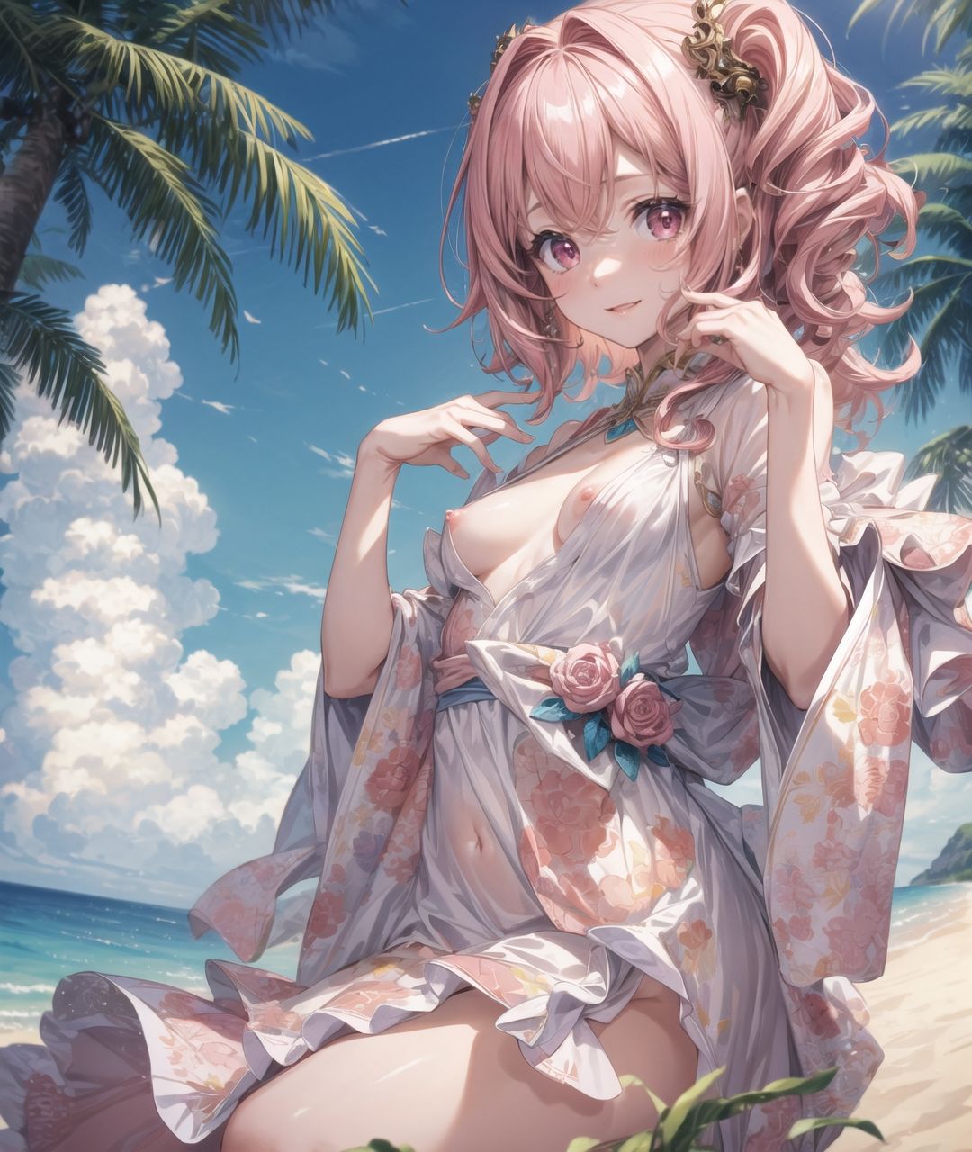 サンプル画像1:和装織々美少女〜絢彩〜(Aark) [d_339677]