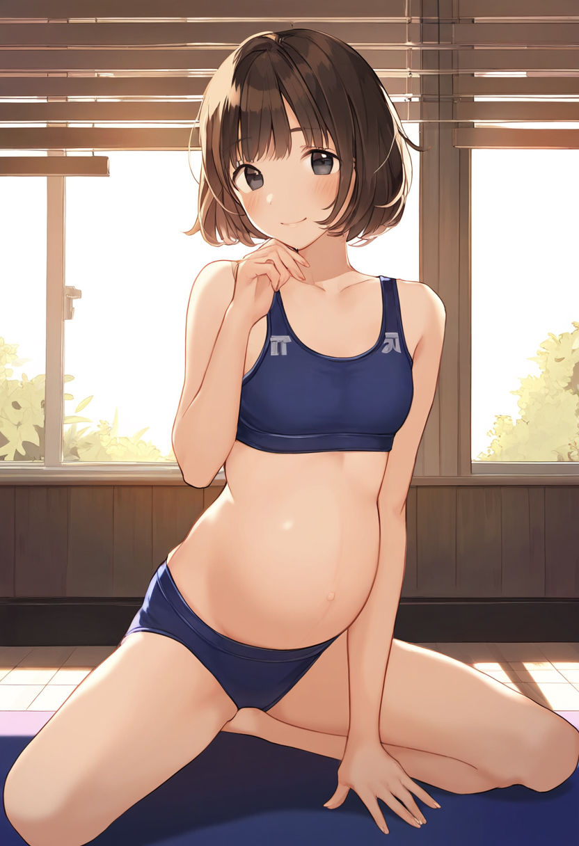 サンプル画像6:隣の妊婦若妻「星野萌黄（ほしの もえぎ）」さんの観察日記｜妊娠したボテ腹美人主婦の性活を盗撮・のぞきで丸裸（手コキ・イラマチオ・セックス）500枚(エロロ兵長) [d_339709]