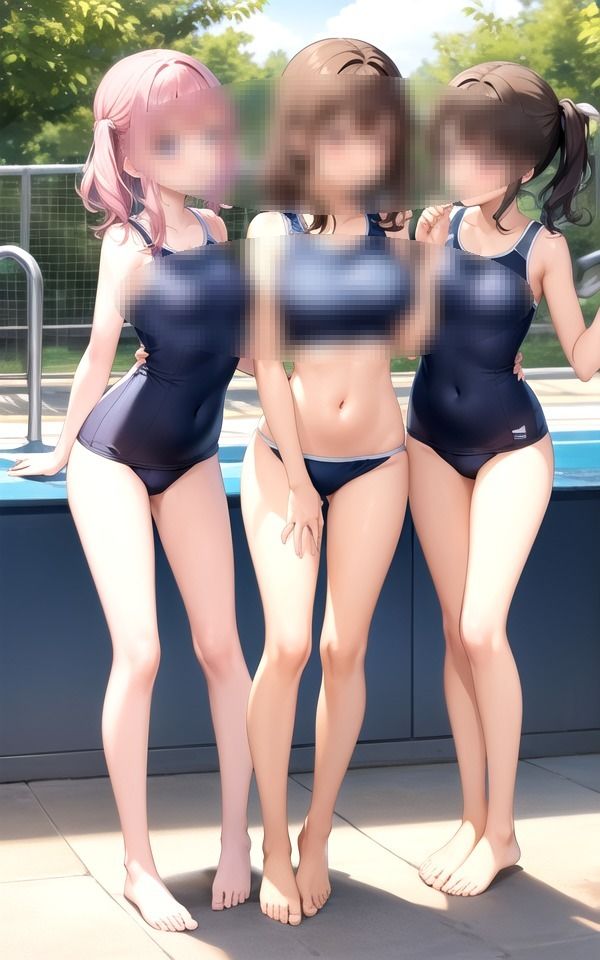 サンプル画像3:僕も入れて仲良し4人組(敬天AI人) [d_339731]