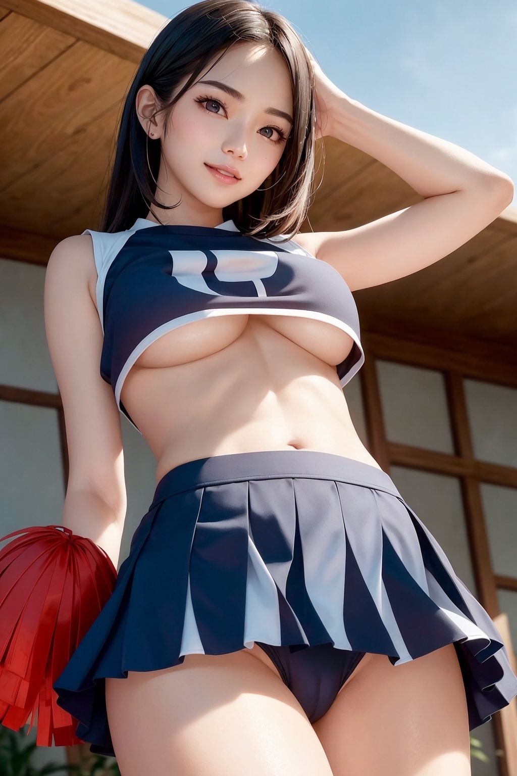 サンプル画像6:AI美女のチアガール画像集2(てんむPictures) [d_339761]