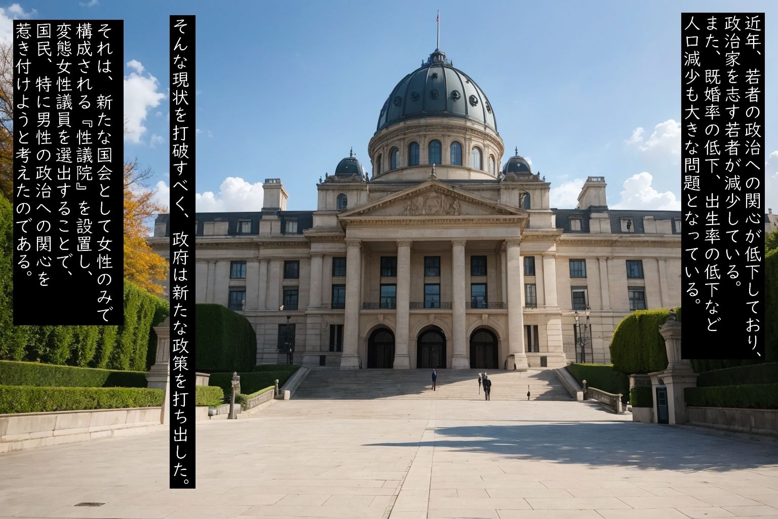 サンプル画像1:変態議員のドエロ性治活動〜淫乱議会見学〜(Tacosuke-story) [d_339771]