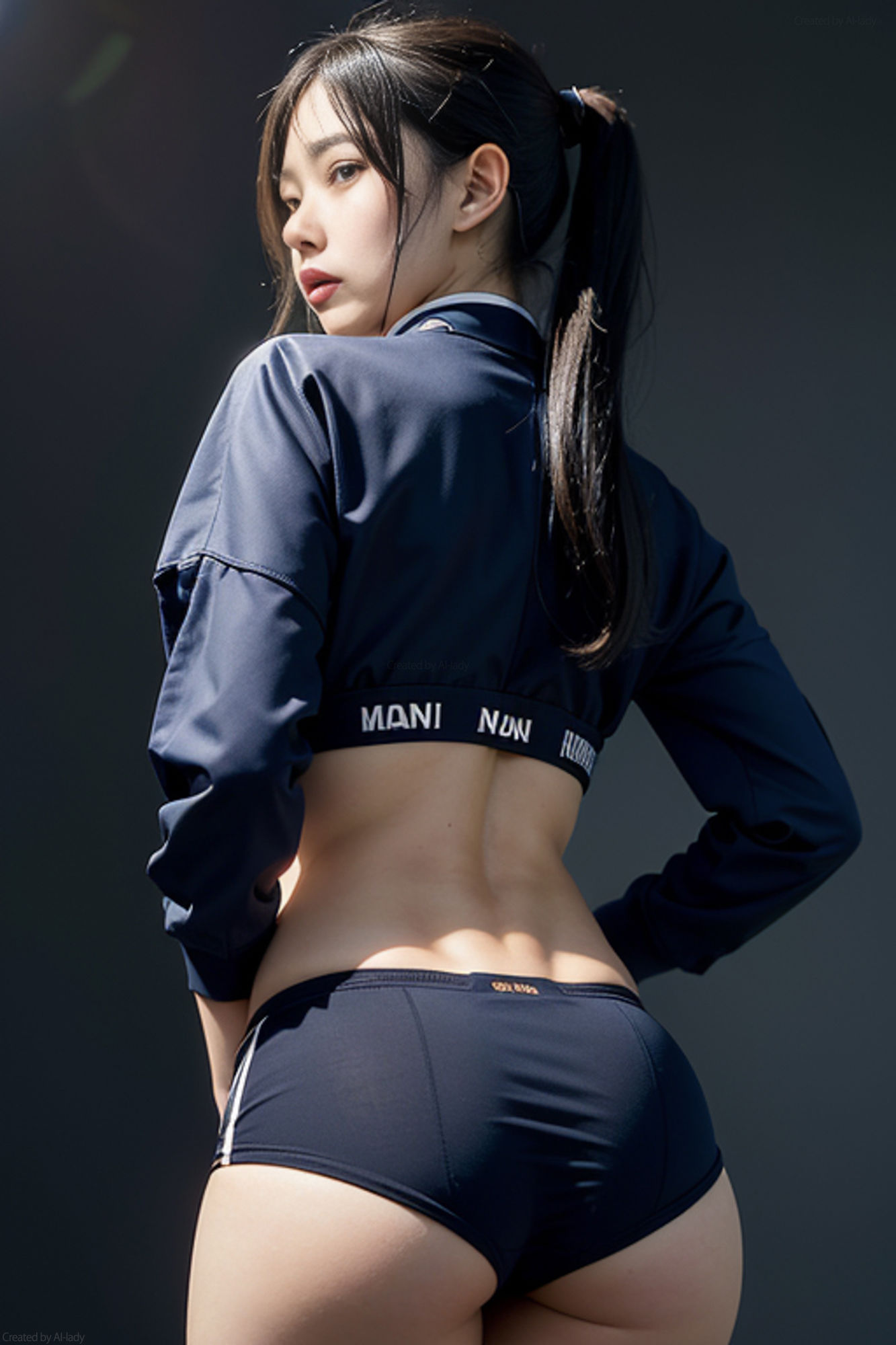 サンプル画像1:AIヌード写真館 031「スポーツ尻フェチ大集合！」(AI-lady) [d_339783]