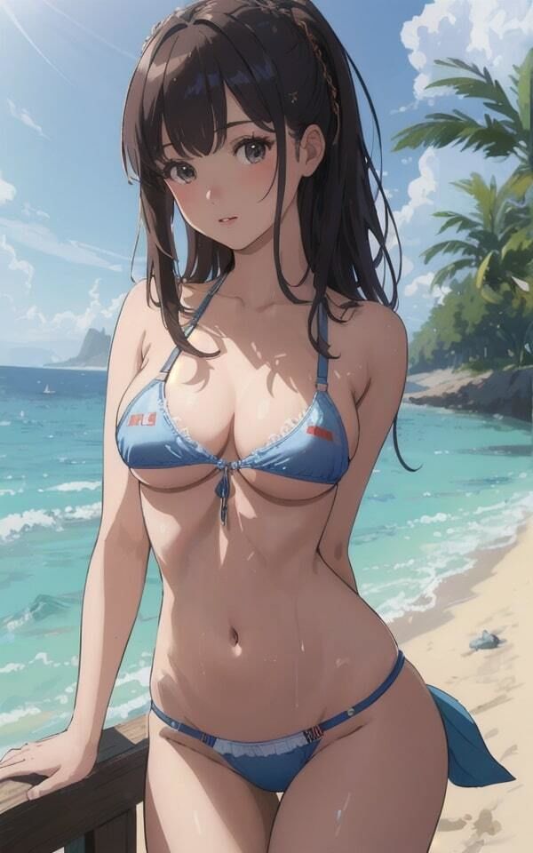 サンプル画像1:水着美女 20才の美女 54人収録(妄想性癖) [d_339818]