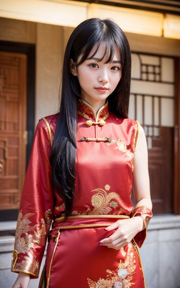 サンプル画像2:セクシーチャイナ服集 赤編2(Jmeng) [d_339840]